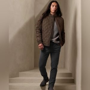 NWT Banana Republic 35x32 Skinny Fit Lived-in Chino, gray